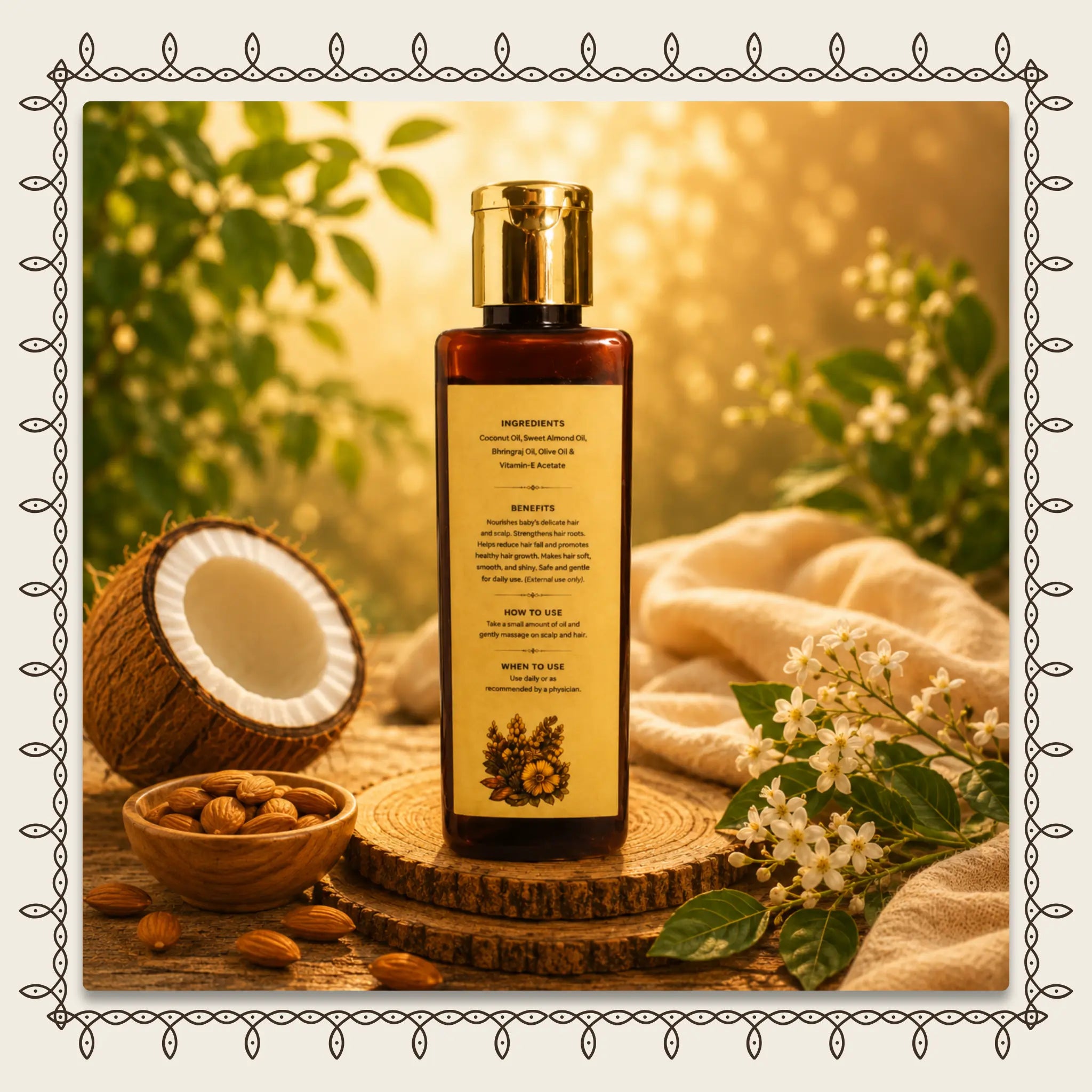 Baby Hair Oil for Growth | Natural & Gentle Hair Oil for Babies India