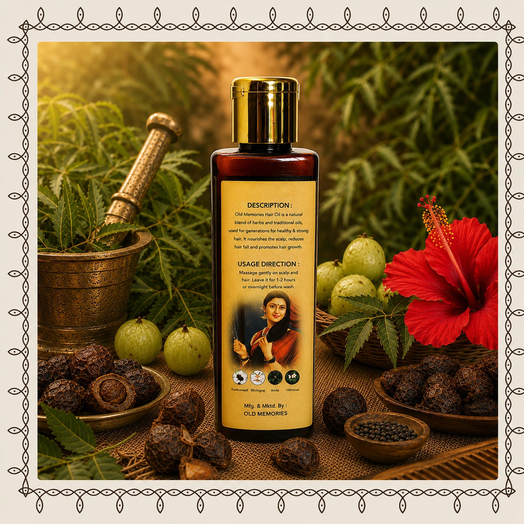 Tribal Hair Oil for Hair Growth & Hair Fall Control | Herbal Ayurvedic Oil | Old Memories