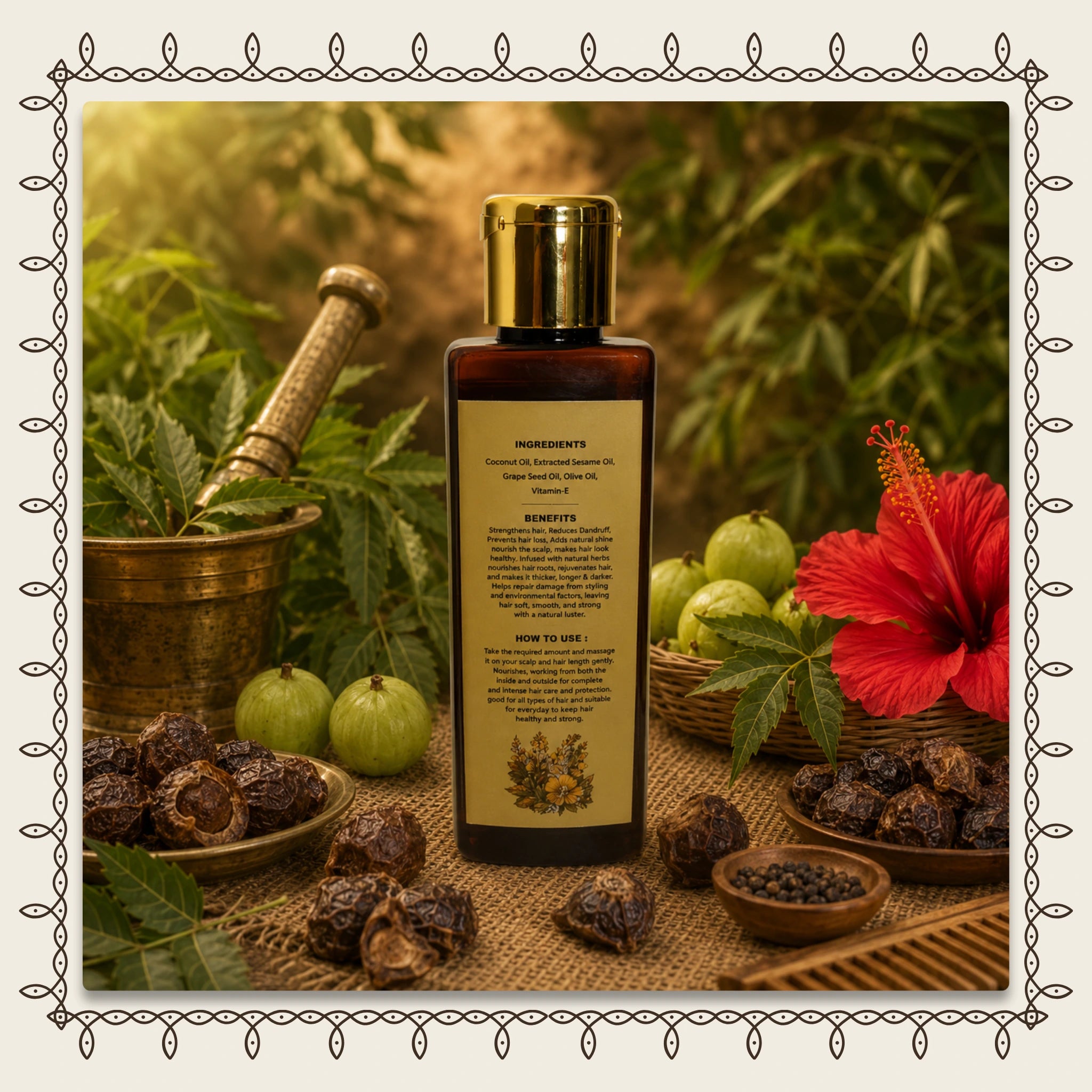 Tribal Hair Oil for Hair Growth & Hair Fall Control | Herbal Ayurvedic Oil | Old Memories