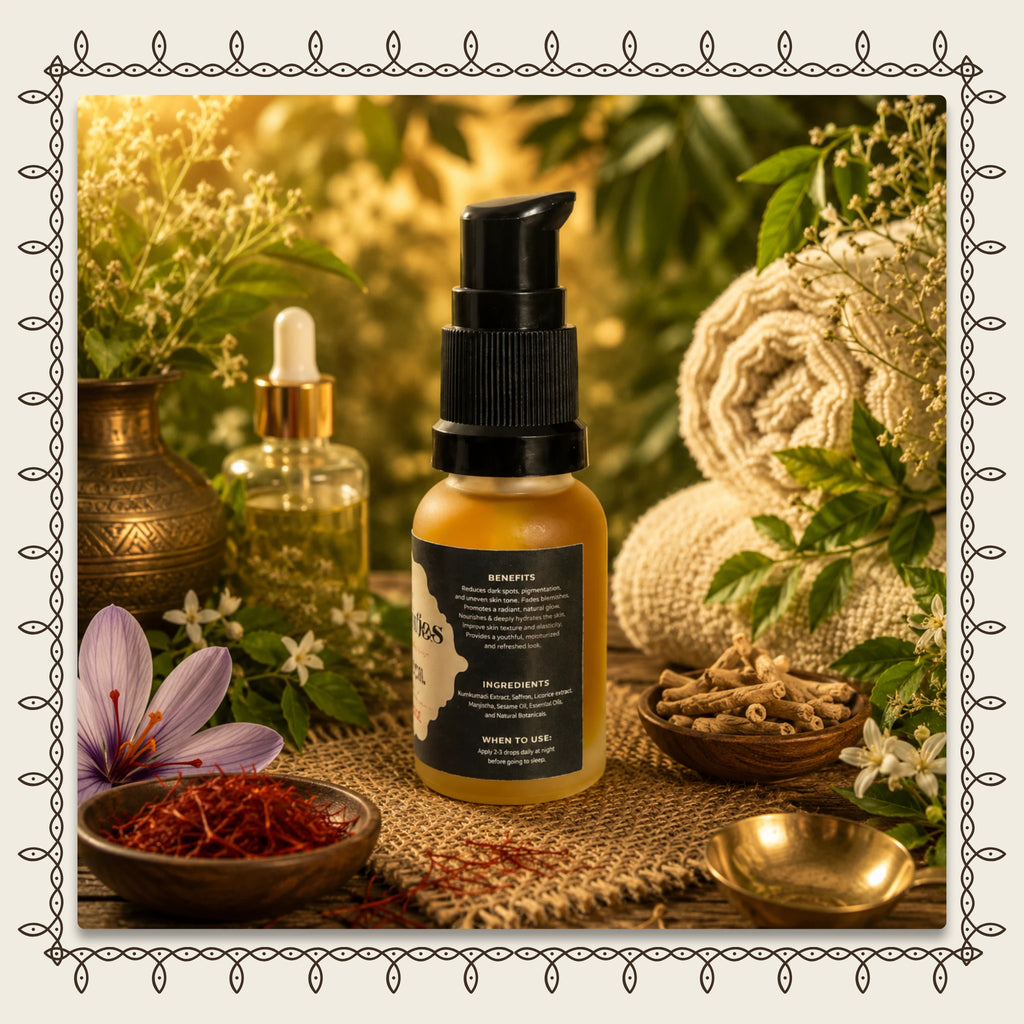 Kumkumadi Oil for Skin Brightening, Pigmentation & Anti-Aging Glow