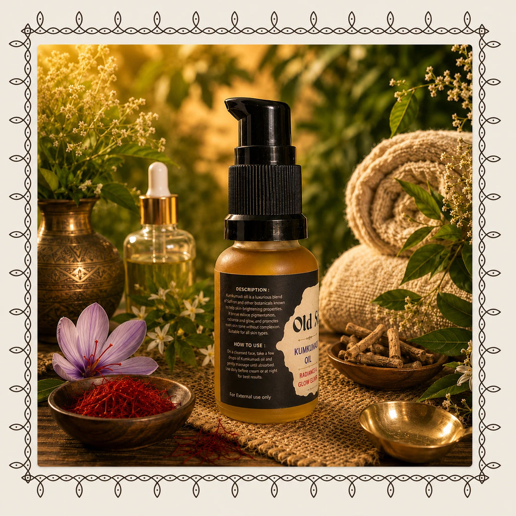 Kumkumadi Oil for Skin Brightening, Pigmentation & Anti-Aging Glow